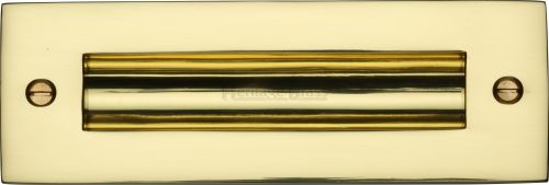 Click Here To Enlarge This Photo Of C1820 6-PB Heritage Brass Flush Pull Handle 6" Polished Brass Finish