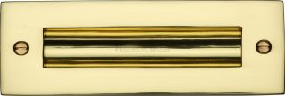 C1820 6-PB Heritage Brass Flush Pull Handle 6" Polished Brass Finish