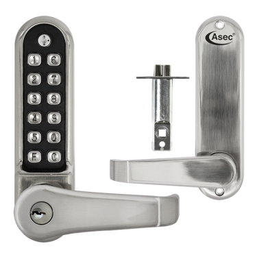 Click Here To Enlarge This Photo Of AS4309 - ASEC Easy Code Change Digital Lock With Key Override & Optional Free Passage