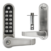 AS4309 - ASEC Easy Code Change Digital Lock With Key Override & Optional Free Passage