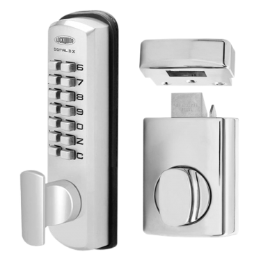 Click Here To Enlarge This Photo Of L7203 - LOCKWOOD DGT002 Series Digital Lock With Rim Latch & Holdback - Open OUT