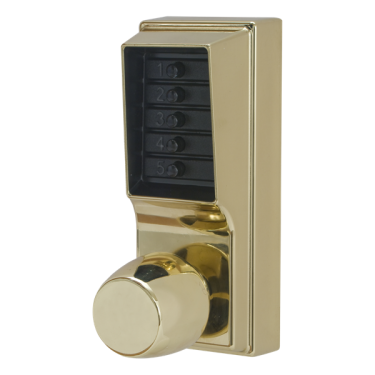 Click Here To Enlarge This Photo Of L2931 - DORMAKABA Simplex 1000 Series 1011 Knob Operated Digital Lock - Polished Brass