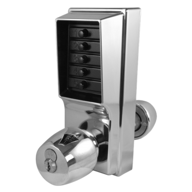 Click Here To Enlarge This Photo Of 6354 - DORMAKABA Simplex 1000 Series 1021B Knob Operated Digital Lock With Key Override - Satin Chrome