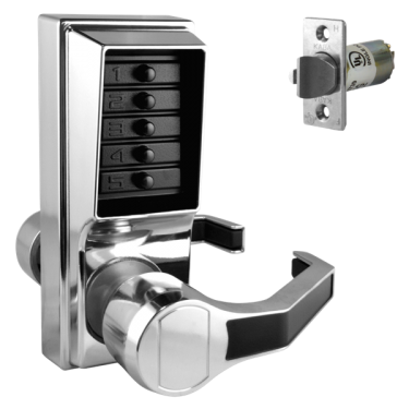 Click Here To Enlarge This Photo Of L3178 - DORMAKABA Simplex L1000 Series L1011 Digital Lock Right Handed - Satin Chrome