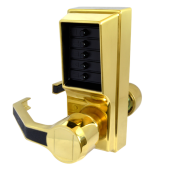 L8455 - DORMAKABA Simplex L1000 Series L1031 Digital Lock With Passage Set Left Handed - Polished Brass