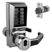 L8444 - DORMAKABA Simplex L1000 Series L1041B Digital Lock With Key Override & Passage Set Right Handed - Satin Chrome