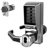 L8445 - DORMAKABA Simplex L1000 Series L1041B Digital Lock With Key Override & Passage Set Left Handed - Satin Chrome