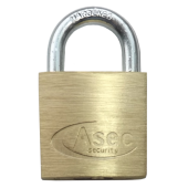 AS2509 - ASEC KA 'D' Open Shackle Brass Padlock 35mm Boxed