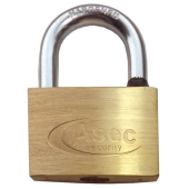 AS2529 - ASEC KA 'H' Open Shackle Brass Padlock 60mm Boxed