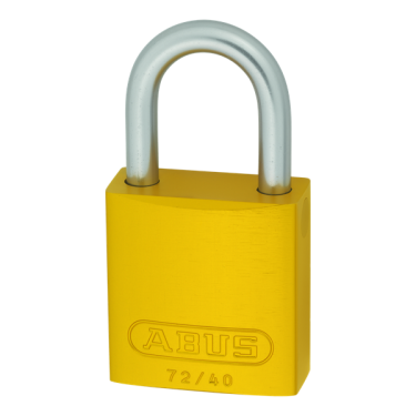 Click Here To Enlarge This Photo Of L25505 - ABUS 72LL/40 Anti-Rust Love Lock 40mm Aluminium Padlock Yellow