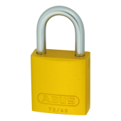 L25505 - ABUS 72LL/40 Anti-Rust Love Lock 40mm Aluminium Padlock Yellow