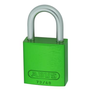 Click Here To Enlarge This Photo Of L25506 - ABUS 72LL/40 Anti-Rust Love Lock 40mm Aluminium Padlock Green