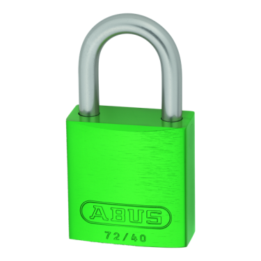 Click Here To Enlarge This Photo Of L25507 - ABUS 72LL/40 Anti-Rust Love Lock 40mm Aluminium Padlock Fresh Green