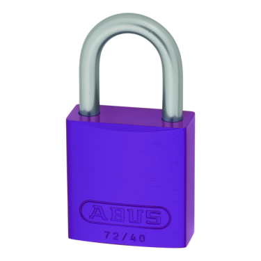 Click Here To Enlarge This Photo Of L25508 - ABUS 72LL/40 Anti-Rust Love Lock 40mm Aluminium Padlock Lilac