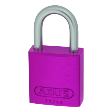 Click Here To Enlarge This Photo Of L25510 - ABUS 72LL/40 Anti-Rust Love Lock 40mm Aluminium Padlock Pink
