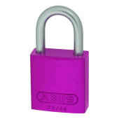 L25510 - ABUS 72LL/40 Anti-Rust Love Lock 40mm Aluminium Padlock Pink
