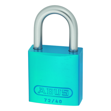 Click Here To Enlarge This Photo Of L25513 - ABUS 72LL/40 Anti-Rust Love Lock 40mm Aluminium Padlock Turquoise