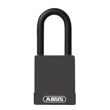 Click Here To Enlarge This Photo Of L22474 - ABUS 74 Series Lock Out Tag Out Coloured Aluminium 40mm Padlock Black