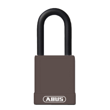 Click Here To Enlarge This Photo Of L22476 - ABUS 74 Series Lock Out Tag Out Coloured Aluminium 40mm Padlock Brown