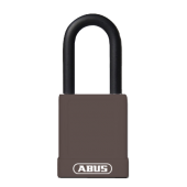 L22476 - ABUS 74 Series Lock Out Tag Out Coloured Aluminium 40mm Padlock Brown