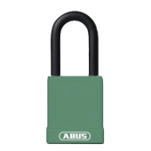 L22477 - ABUS 74 Series Lock Out Tag Out Coloured Aluminium 40mm Padlock Green