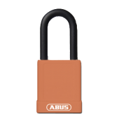 L22479 - ABUS 74 Series Lock Out Tag Out Coloured Aluminium 40mm Padlock Orange