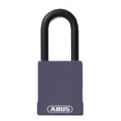 L22480 - ABUS 74 Series Lock Out Tag Out Coloured Aluminium 40mm Padlock Purple