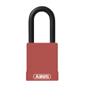 L22481 - ABUS 74 Series Lock Out Tag Out Coloured Aluminium 40mm Padlock Red