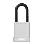 L22482 - ABUS 74 Series Lock Out Tag Out Coloured Aluminium 40mm Padlock White