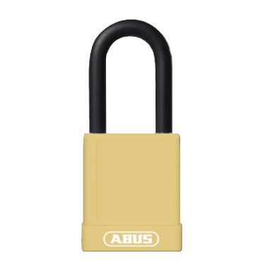 Click Here To Enlarge This Photo Of L22483 - ABUS 74 Series Lock Out Tag Out Coloured Aluminium 40mm Padlock Yellow