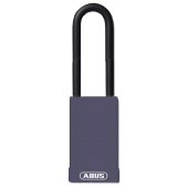 L22490 - ABUS 74HB Series Long Shackle Lock Out Tag Out Coloured Aluminium Padlock Purple