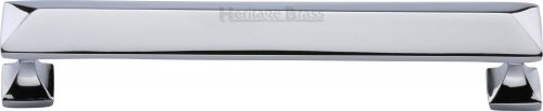 Click Here To Enlarge This Photo Of C2231 152-PC Heritage Brass Cabinet Pull Pyramid Design 152mm ctc Polished Chrome Finish