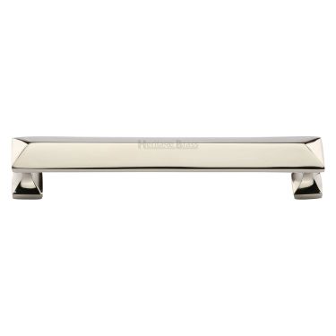 Click Here To Enlarge This Photo Of C2231 152-PNF Heritage Brass Cabinet Pull Pyramid Design 152mm ctc Polished Nickel Finish