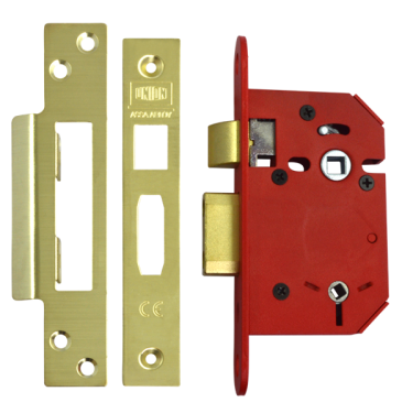 Click Here To Enlarge This Photo Of L19770 - UNION J22WCS StrongBOLT Bathroom Lock 64mm Polished Brass