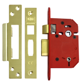 L19770 - UNION J22WCS StrongBOLT Bathroom Lock 64mm Polished Brass