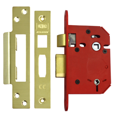 Click Here To Enlarge This Photo Of L19771 - UNION J22WCS StrongBOLT Bathroom Lock 75mm Polished Brass