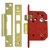 L19771 - UNION J22WCS StrongBOLT Bathroom Lock 75mm Polished Brass