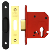 L19779 - UNION JL21EUS StrongBOLT Euro Deadcase 75mm Polished Brass