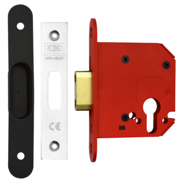 Click Here To Enlarge This Photo Of L19781 - UNION JL21EUS StrongBOLT Euro Deadcase 75mm Stainless Steel