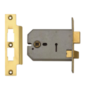 L3836 - UNION 2077 Horizontal 3 Lever Sashlock 127mm Polished Brass Keyed Alike