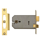 L3837 - UNION 2077 Horizontal 3 Lever Sashlock 152mm Polished Brass Keyed Alike