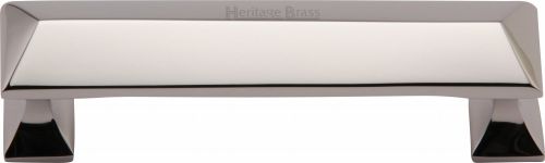 Click Here To Enlarge This Photo Of C2231 96-PNF Heritage Brass Cabinet Pull Pyramid Design 96mm ctc Polished Nickel Finish