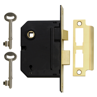 Click Here To Enlarge This Photo Of 433 - YALE PM320 3 Lever Sashlock 76mm Polished Brass Keyed to Differ