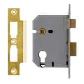 L5100 - UNION L2249 Euro Sashcase 64mm Polished Brass