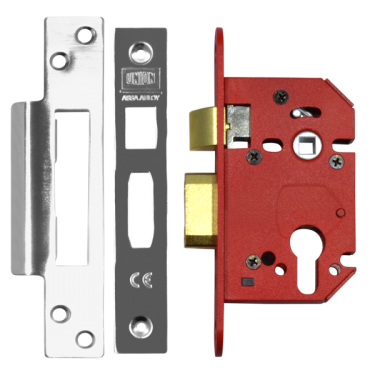 Click Here To Enlarge This Photo Of L19776 - UNION JL22EUS StrongBOLT Euro Sashcase 64mm Stainless Steel