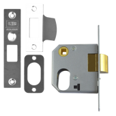 L8965 - UNION 2332 Oval Nightlatch Case 64mm Satin Chrome (CASE ONLY)