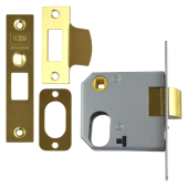 L8968 - UNION 2332 Oval Nightlatch Case 76mm Polished Brass (CASE ONLY)