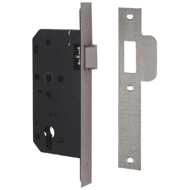 Click Here To Enlarge This Photo Of L14605 - UNION JL2C24 DIN Euro Nightlatch Case 83mm Stainless Steel Square