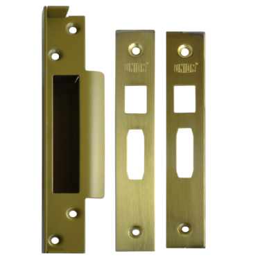 Click Here To Enlarge This Photo Of L16619 - Union J2200REB Rebate to suit Strongbolt Sashlocks 13mm Polished Brass