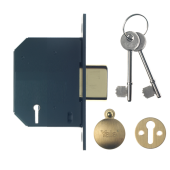 7425 - YALE PM552 5 Lever Deadlock 64mm Polished Brass Keyed to Differ